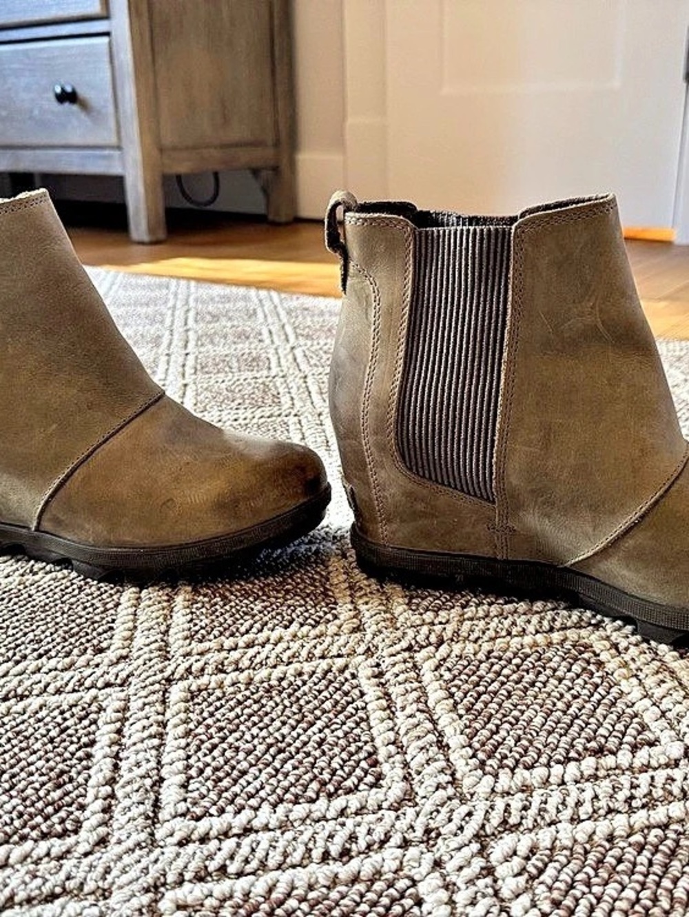 Sorel Joan Uptown Women's Brown Ankle Boots US 9.5